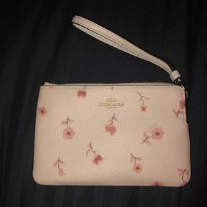 Flower coach wristlet